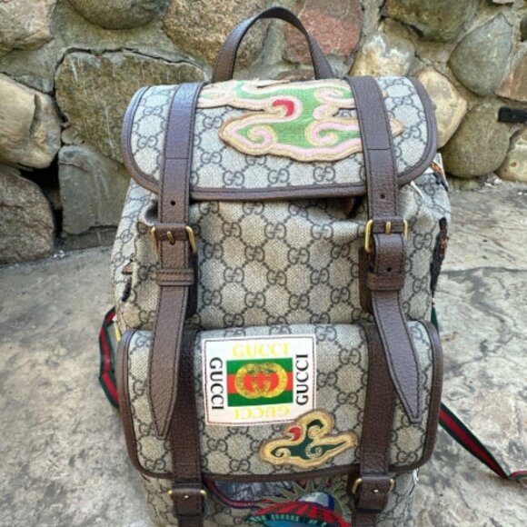 Gucci Courrier Soft GG Supreme Backpack - Picture 11 of 12